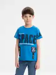 Лазурный футболка для мальчика