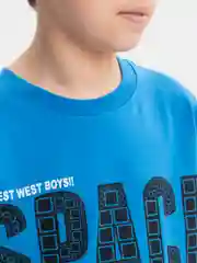 Лазурный футболка для мальчика
