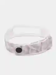 Белый ремешок для Xiaomi Mi Band 3 4 5 6 7 силиконовый мраморный фитнес браслет