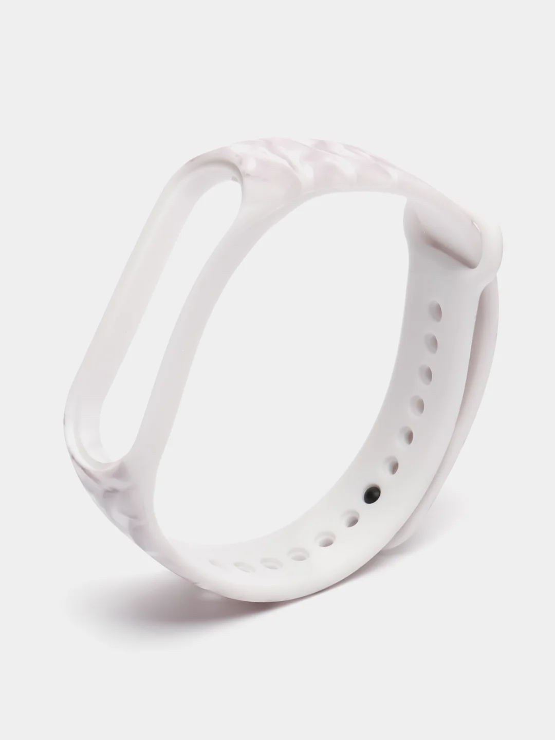 Белый ремешок для Xiaomi Mi Band 3 4 5 6 7 силиконовый мраморный фитнес браслет