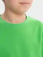 Зеленый футболка детская