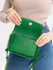 Зеленый сумка женская, через плечо
