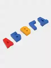 Розовый магнитная азбука