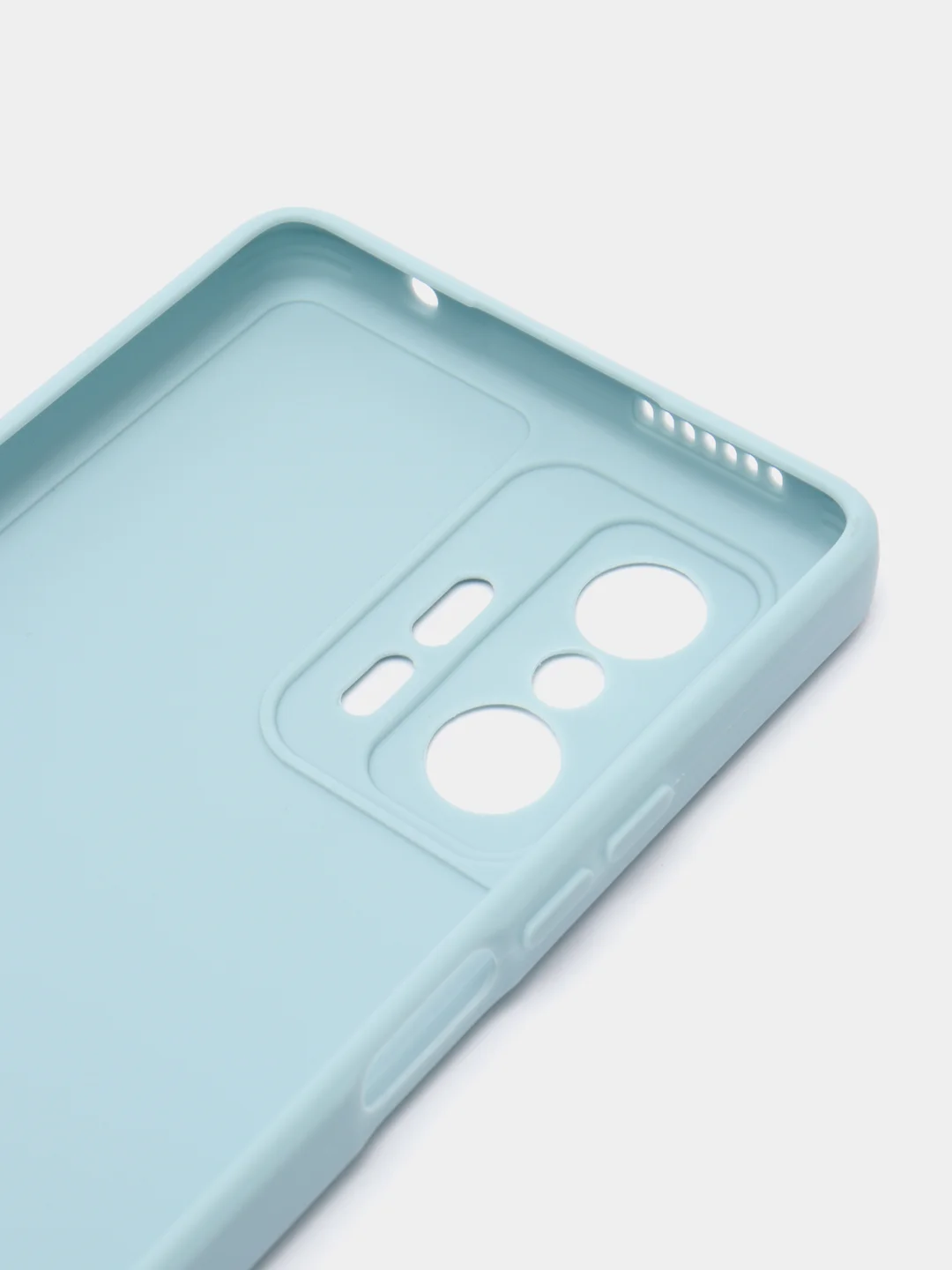 Светло-синий чехол для Xiaomi Mi 11T и 11T Pro (Сяоми Ми 11Т, 11Т Про), матовый, силиконовый