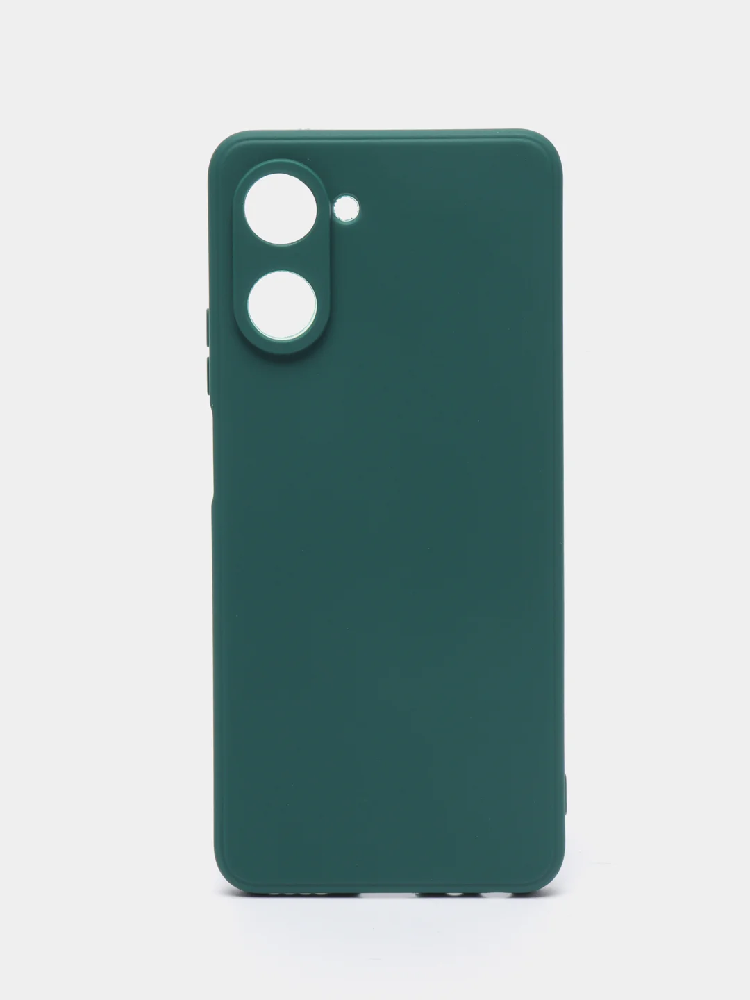 Тёмно-зелёный чехол для Realme 10 Pro (Реалми 10 Про) силиконовый, цветной, матовый