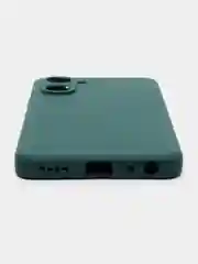 Тёмно-зелёный чехол для Realme 10 Pro (Реалми 10 Про) силиконовый, цветной, матовый
