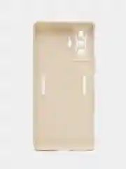Молочный чехол для Xiaomi Poco F4 GT (Поко Ф4 Джити) силиконовый, черный, матовый, с защитой камеры
