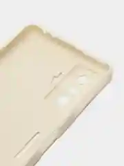 Молочный чехол для Xiaomi Poco F4 GT (Поко Ф4 Джити) силиконовый, черный, матовый, с защитой камеры