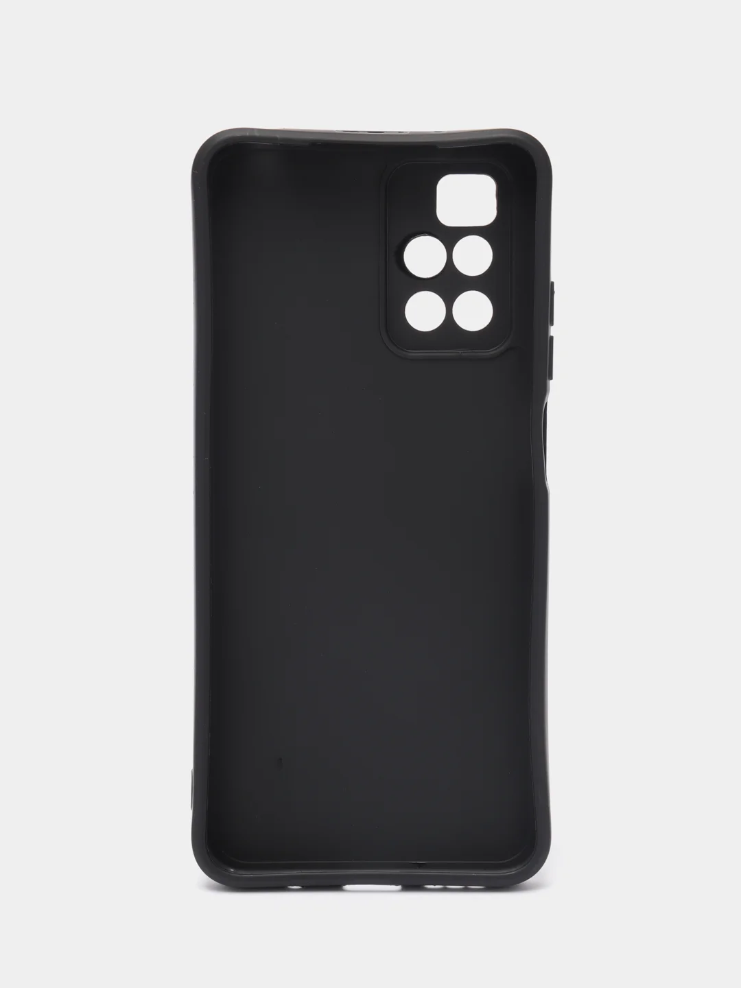 Черный силиконовый чехол для Xiaomi Redmi 10 (Редми 10), прозрачный