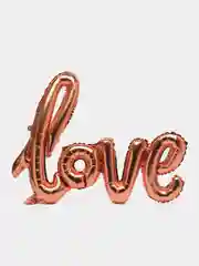 Бронзовый фольгированный шар "Love"