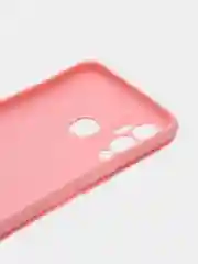 Розовый чехол для Infinix Hot 12 Play, силиконовый, цветной, матовый, с защитой камеры