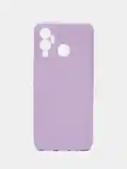 Сиреневый чехол для Infinix Hot 12 Play, силиконовый, цветной, матовый, с защитой камеры