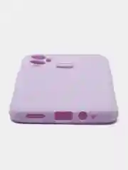 Сиреневый чехол для Infinix Hot 12 Play, силиконовый, цветной, матовый, с защитой камеры