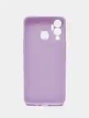 Сиреневый чехол для Infinix Hot 12 Play, силиконовый, цветной, матовый, с защитой камеры