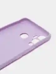 Сиреневый чехол для Infinix Hot 12 Play, силиконовый, цветной, матовый, с защитой камеры
