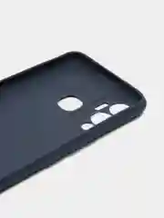 Синий чехол для Infinix Hot 12 Play, силиконовый, цветной, матовый, с защитой камеры