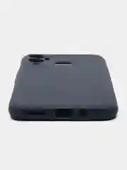Синий чехол для Infinix Hot 12 Play, силиконовый, цветной, матовый, с защитой камеры