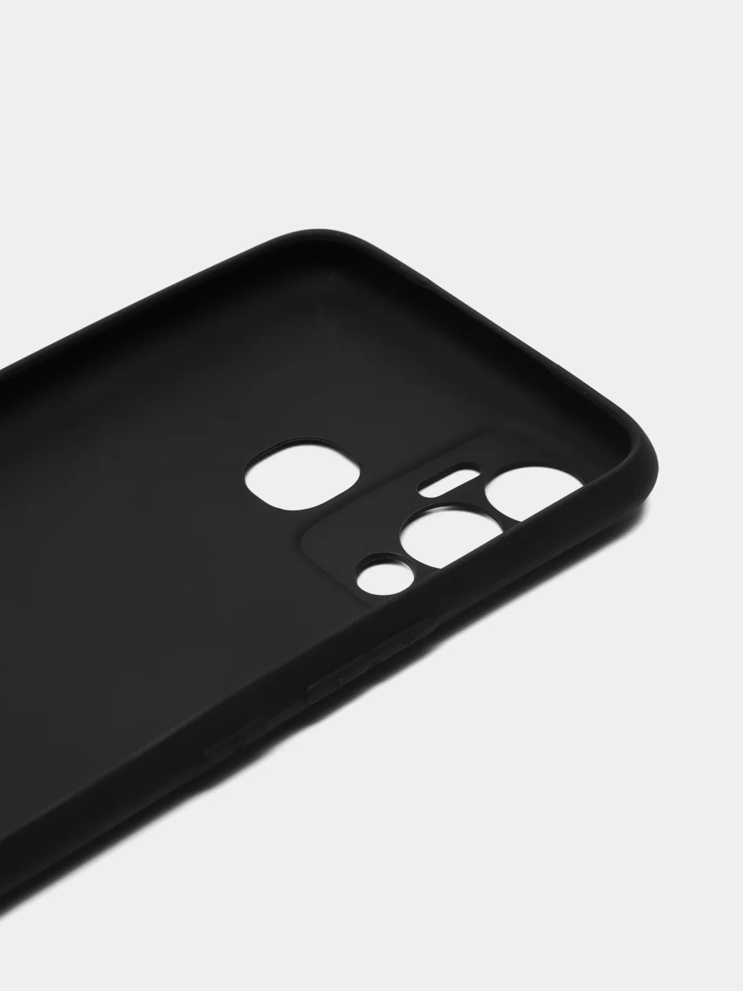 Черный чехол для Infinix Hot 12 Play, силиконовый, цветной, матовый, с защитой камеры