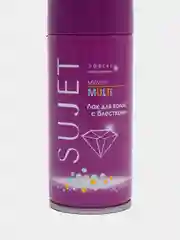 Сиреневый лак для волос Sujet, с блёстками, 100 мл