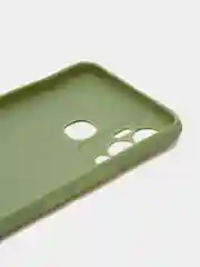 Оливковый чехол для Infinix Hot 12 Play, силиконовый, цветной, матовый, с защитой камеры