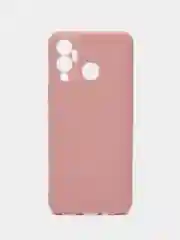 Коралловый меланж чехол для Infinix Hot 12 Play, силиконовый, цветной, матовый, с защитой камеры