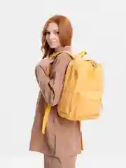 Желтый рюкзак женский, текстильный