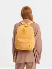 Желтый рюкзак женский, текстильный