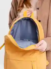 Желтый рюкзак женский, текстильный