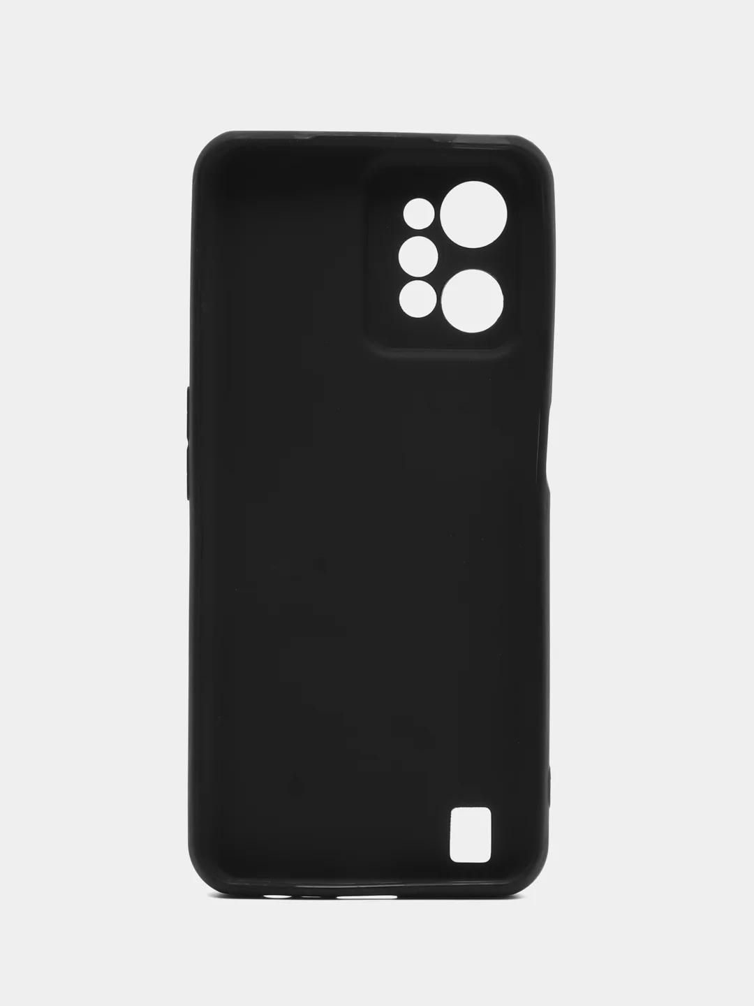 Черный чехол для Realme C31 силиконовый, с защитой камеры