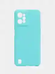 Бирюзовый чехол для Realme C31 силиконовый, с защитой камеры