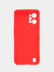 Красный чехол для Realme C31 силиконовый, с защитой камеры