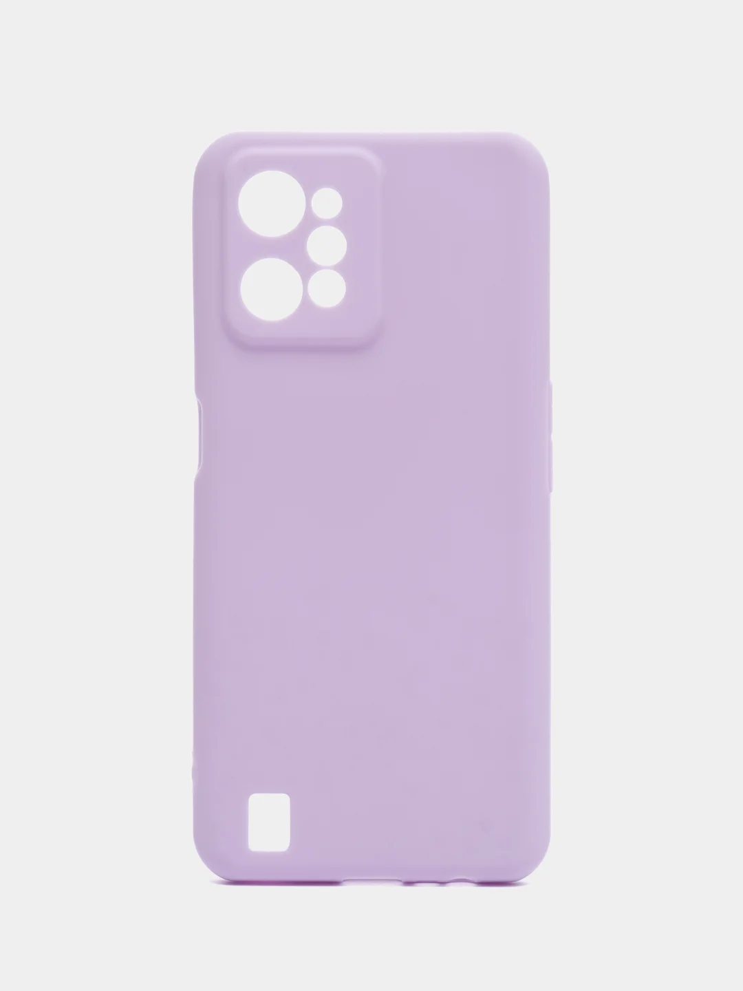 Сиреневый чехол для Realme C31 силиконовый, с защитой камеры