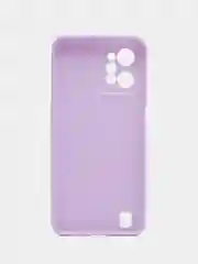 Сиреневый чехол для Realme C31 силиконовый, с защитой камеры