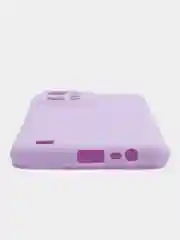 Сиреневый чехол для Realme C31 силиконовый, с защитой камеры