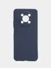 Синий чехол для Huawei Nova Y90, силиконовый, цветной, матовый, с защитой камеры