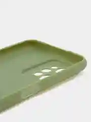 Оливковый чехол для Realme C31 силиконовый, с защитой камеры