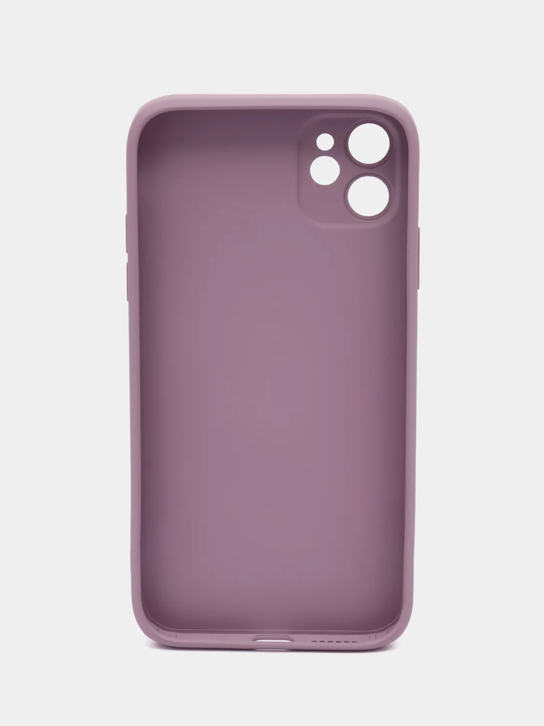 Аметистовый чехол для iPhone 11, силиконовый, со стеклянной панелью