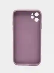 Аметистовый чехол для iPhone 11, силиконовый, со стеклянной панелью