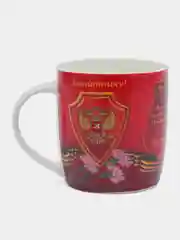 Красный кружка мужская "Честь", 350 мл, фарфор