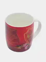 Красный кружка мужская "Честь", 350 мл, фарфор