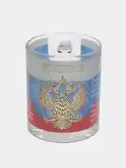 Кружка мужская, бокал для чая "Гимн России", стекло, 300 мл