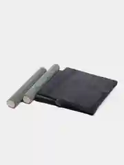 Синий меланж игровой комплекс-когтеточка для кошек, джут, с игрушкой