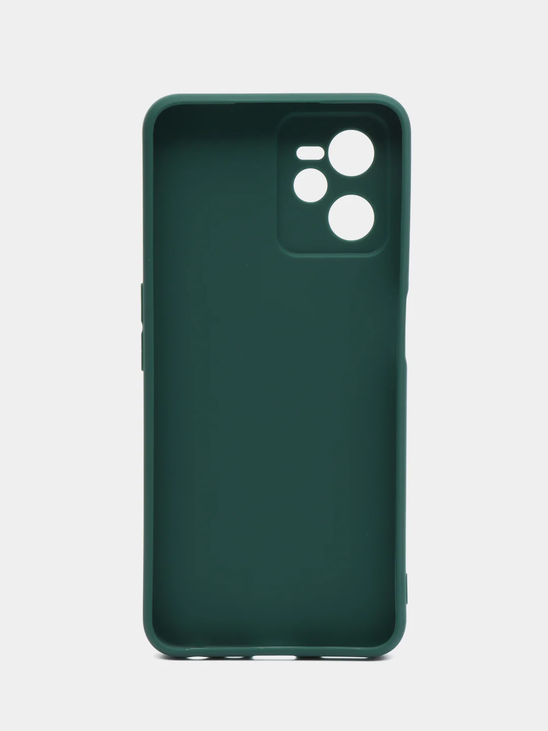 Тёмно-зелёный чехол для Realme C35 (Реалми С35), силиконовый, матовый
