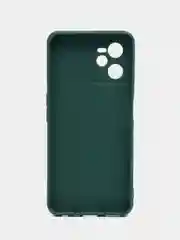 Тёмно-зелёный чехол для Realme C35 (Реалми С35), силиконовый, матовый