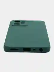 Тёмно-зелёный чехол для Realme C35 (Реалми С35), силиконовый, матовый