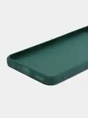 Тёмно-зелёный чехол для Realme C35 (Реалми С35), силиконовый, матовый