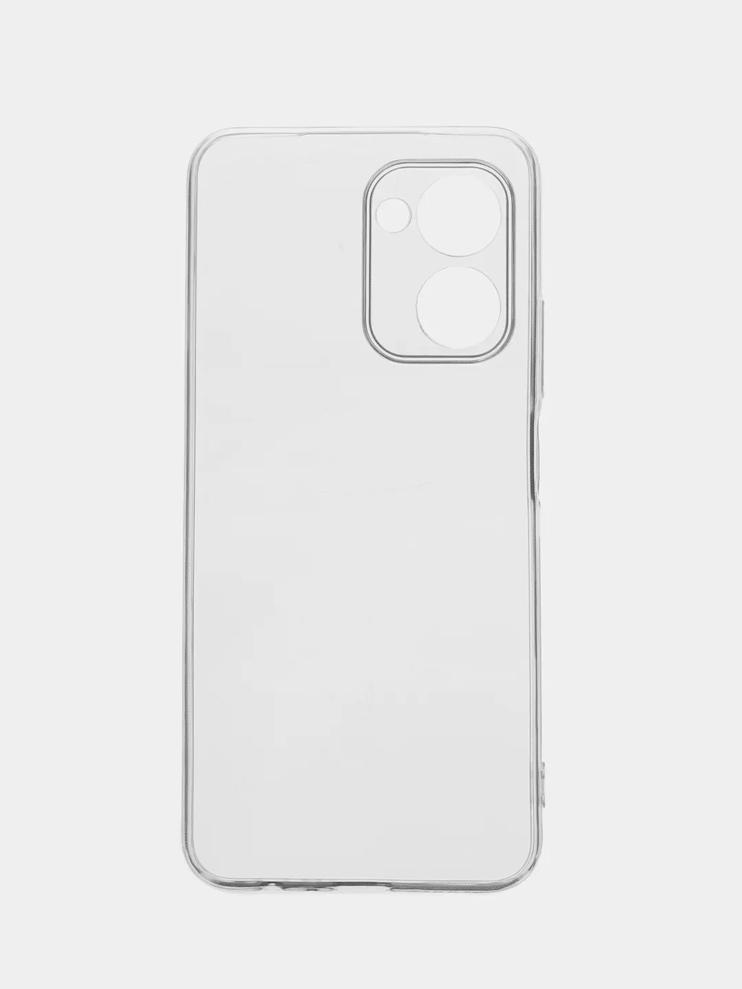 Прозрачный чехол силиконовый BROSCORP для Realme C33, с защитой камер и от прилипания