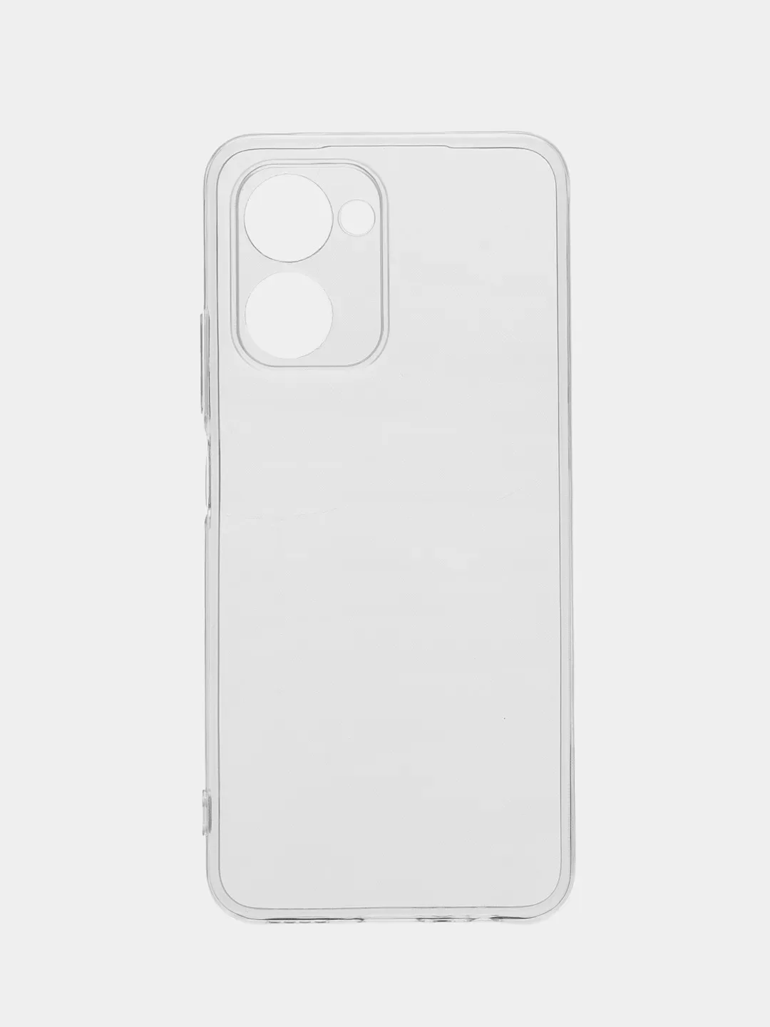 Прозрачный чехол силиконовый BROSCORP для Realme C33, с защитой камер и от прилипания