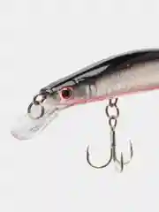 Серебряный рыболовный воблер "Минноу" (Minnow), 12 см, 23 г, 5 цветов