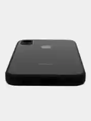 Черный чехол для айфон со стеклянной панелью iPhone 11, 12, 13, 14, Pro, 12 Pro Max, 14 Pro
